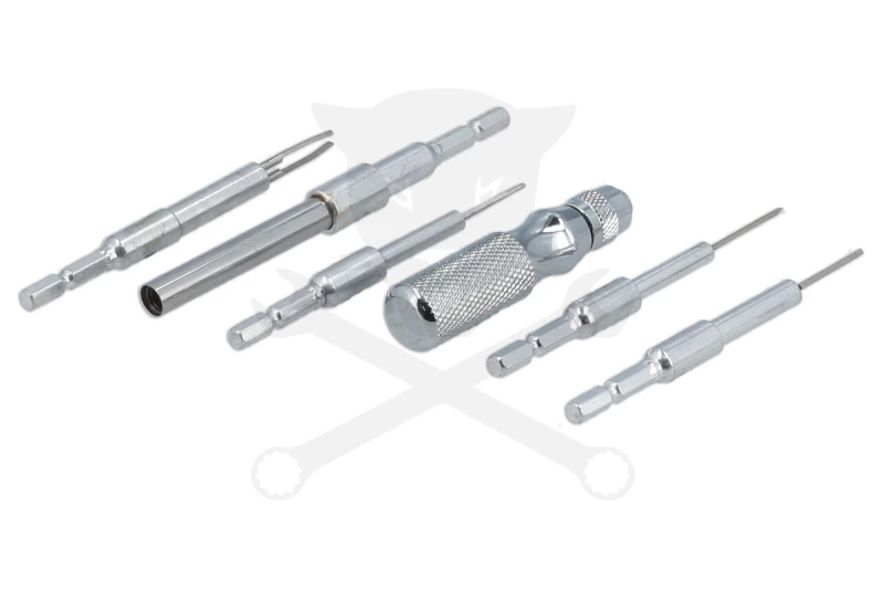 Kábelcsatlakozó szerelő - saru eltávolító készlet 6 db-os TEHER - Laser