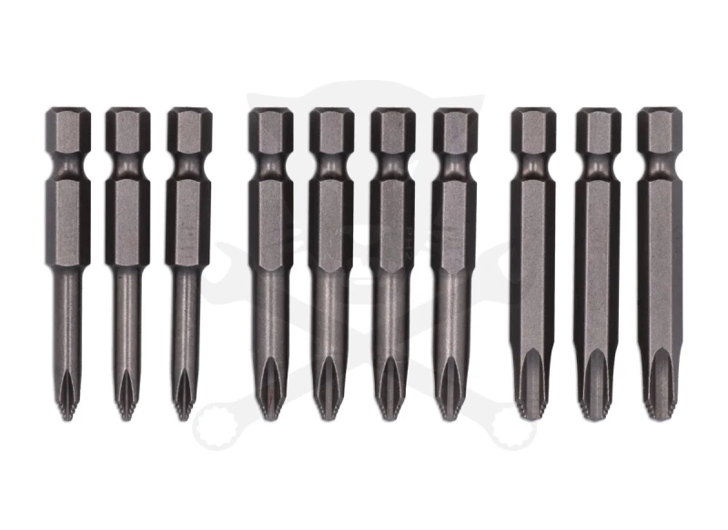 Bit készlet 10 db-os Japán JIS-profil csúszásmentes PH1/PH2/PH3 Laser