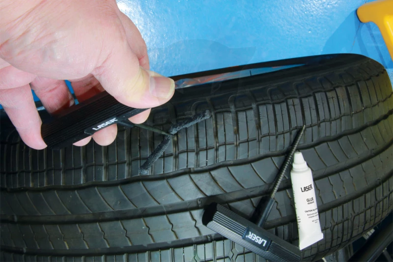 Gumiabroncs defekt javító készlet - Személygépkocsihoz 19 db - Laser