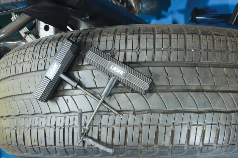 Gumiabroncs defekt javító készlet - Személygépkocsihoz 19 db - Laser