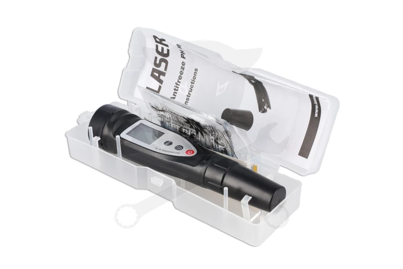 Fagyálló mérő készülék - PH mérő / 0-14 PH - Laser Tools