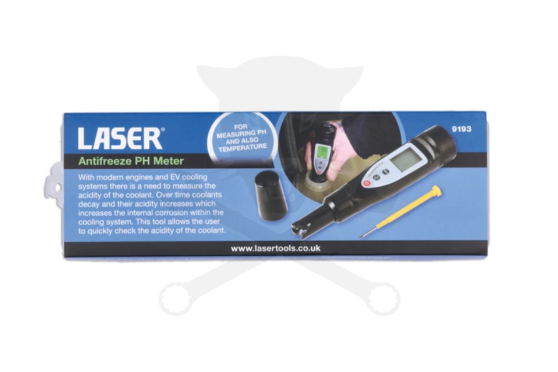 Fagyálló mérő készülék - PH mérő / 0-14 PH - Laser Tools