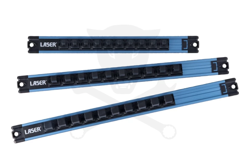 Dugókulcstartó sín, mágneses 3 db-os készlet1/4"-3/8"-1/2" 300/370/400mm
