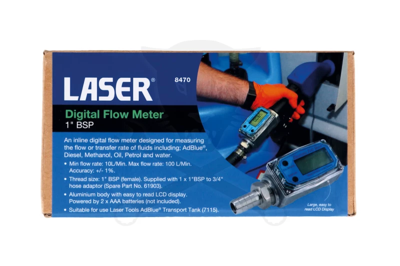 Digitális átfolyásmérő óra - különféle folyadék mérésére - Laser