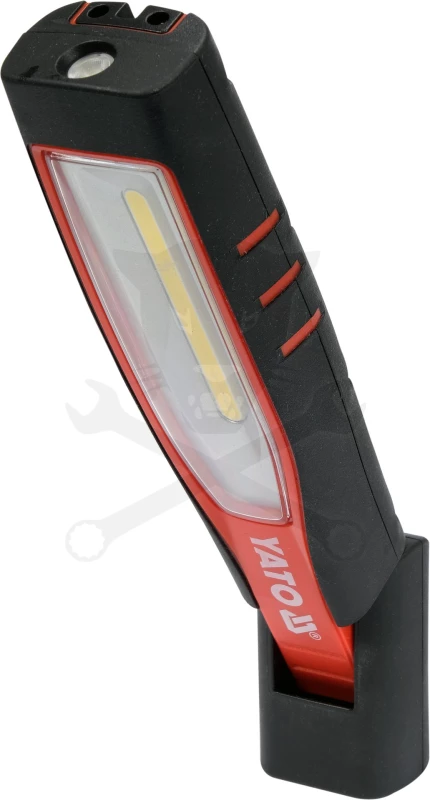 Szerelőlámpa LED COB + 1 ledes dönthető profi akkus szerelőlámpa Yato