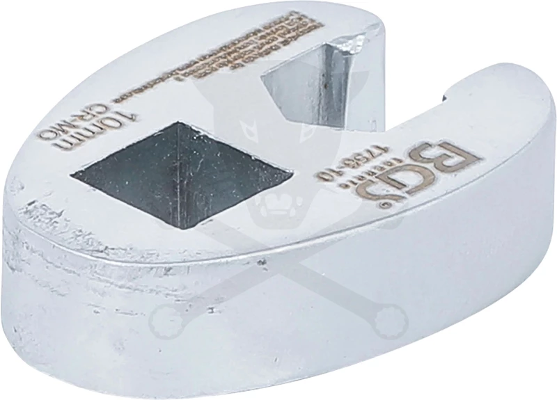 Villáskulcs adapter nyitott 3/8"-os 10 mm "Crowfoot"