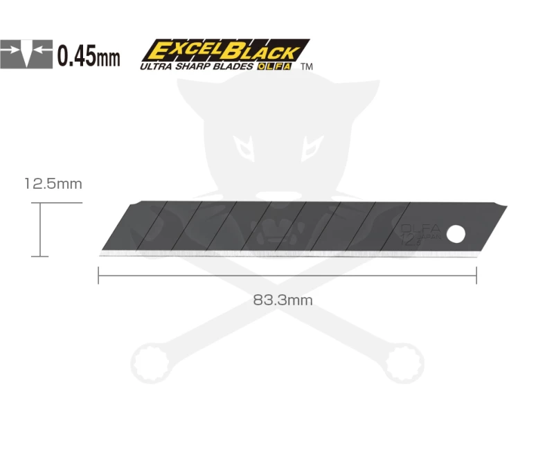 Penge OLFA tördelhető 12,5 mm 10 db - fekete