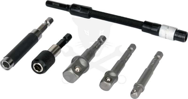 Adapter készlet 1/4"-3/8"-1/2"-1/4" 6 db-os készlet - Yato