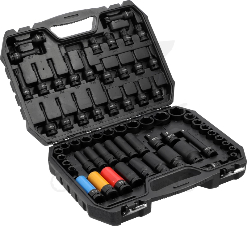 Légkulcsfej készlet 1/2" 64 db TX-ETX-XZN-HEX-6 lap - Yato