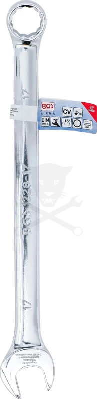 Csillag-villáskulcs extra hosszú kivitel 17 mm - BGS