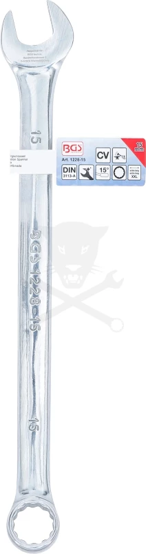 Csillag-villáskulcs extra hosszú kivitel 15 mm - BGS