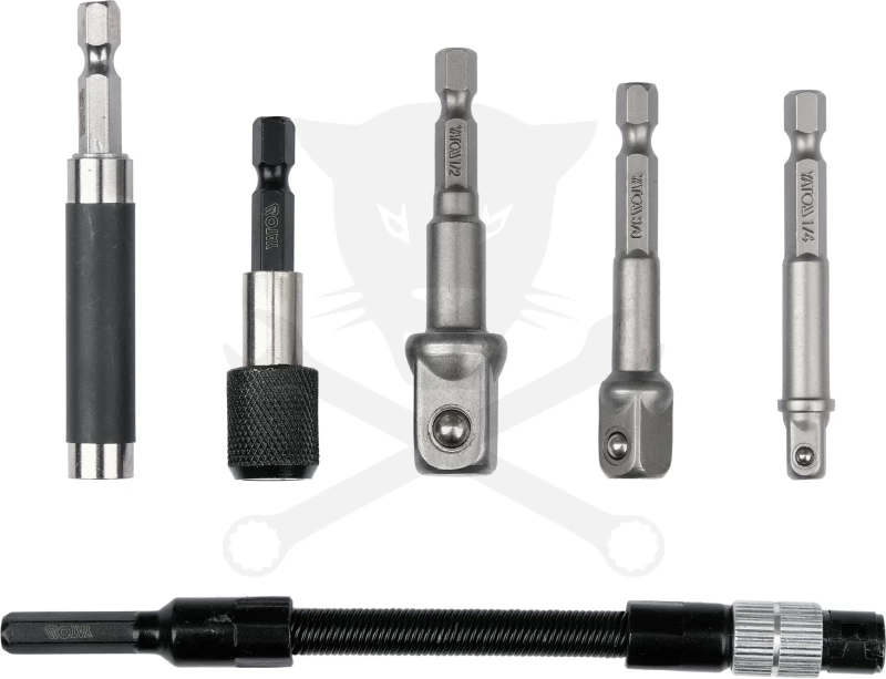 Adapter készlet 1/4"-3/8"-1/2"-1/4" 6 db-os készlet - Yato