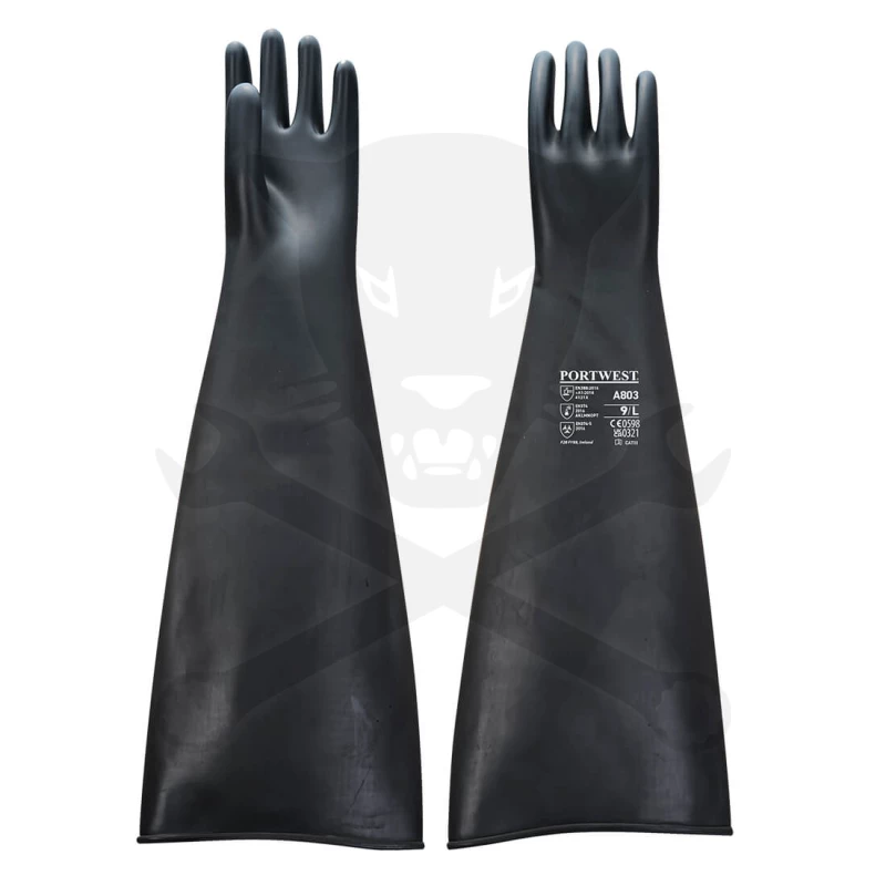 Alkatrészmosó Kesztyű 1,3 mm vastag Latex 60 cm 10/XL - Portwest