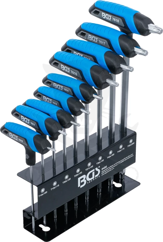 Torx kulcs T-fogós készlet T10-T50 9 db-os készlet - BGS