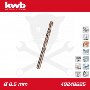 Csigafúró  8,5 mm HSS-G Co5 DIN 338 Twist, profi - KWB