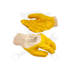 Kesztyű sárga nitril XL/10 EN3111