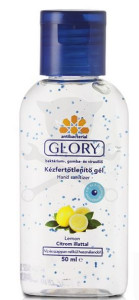 Kézfertőtlenítő gél - antibakteriális -  50 ml - Glory Citrom