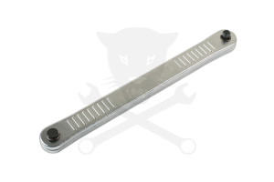 Racsnis hosszabbító - extra lapos, áttételes, adapterrel - Laser