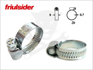 Bilincs Friulsider 16-25 mm - 9 mm W1 FM - Clampex - (16-25FRIU)