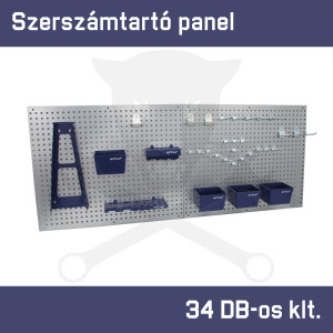 Szerszámtartó panel - perforált fal - kiegészítőkkel - fém - ERBA