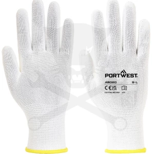 Kesztyű - szerelőkesztyű - fehér poliészter 10 / XL - Portwest