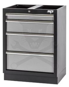 Műhelybútor SP SERIES Alsó rész: 4 fiókos szekrény 680x910x458 mm