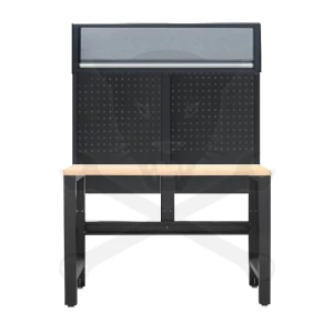 Műhelybútor SP SERIES Alsó rész: SATUPAD keményfa munkalap+hátf+szek