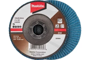 Csiszolótányér, lamellás 125 mm  40-es - INOX - Makita