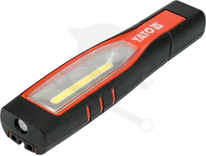 Szerelőlámpa LED COB + 1 ledes dönthető profi akkus szerelőlámpa Yato