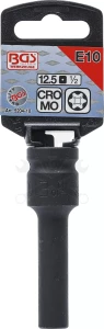 Légkulcsfej 1/2" belső torx E10 hosszú - BGS