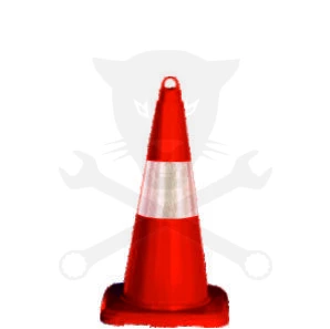 Forgalomterelő kúp 50 cm - 1 csík - TPE - Evelux