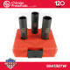 Légkulcsfej készlet 1/2"  3 db 17-21 mm metrikus hosszú 6 l. - Chicago
