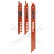 Orrfűrészlap, fémlemez készlet 205-130mm 5 db-os - Bahco