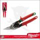 Lemezvágó olló, szinkódolt ZÖLD jobbos 260 mm - 0.6-1.0 mm - Milwauk
