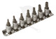 Bit készlet 5 ágú, lyukas-torx TS bit készlet 7 db-os 1/4" - Laser