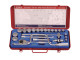 Dugókulcs készlet 1/2" 6 lapú COLOS 5/16"-1-1/4" 23 db-os Genius