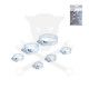 Bilincs készlet  6 részes 4-45 mm csövekhez - Kraftmann