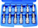 Rátűzőkulcs - crowa+bit készlet 1/2" imbusz 5-22 mm 12 db-os BGS