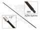 Rátűzőkulcs - crowa+bit 1/2" XZN - Spline -  M8x800 mm extra h  Laser