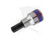 Rátűzőkulcs - crowa+bit 1/2" torx, furatos TPX45