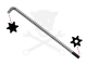 Torxkulcs "L" alakú extra hosszú T15 torx-lyukas torx - BGS