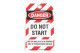 Biztonsági címke - ANGOL feliratos - Do Not Start