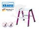 Rolly gurulós fellépő ALU, 2x2 fokos, Pink - MONTO-