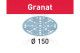 Csiszolópapír, tépőzáras 150 mm STF D150/48 P120 GR/100 Granat 100 db