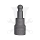 Rátűzőkulcs - crowa+bit 3/8" imbusz H10 mm gömbvégű