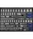 Tálcás SP Tools "M" Dugókulcs készlet 1/4-3/8-1/2"  67 db-os