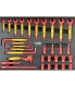 Tálcás SP Tools "M" VDE 1000V-os Szerszám készlet 32 db-os