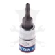 Rátűzőkulcs - crowa+bit 1/4" torx, furatos TPX25 - King Tony