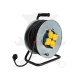 Kábeldob 50 m - IP44 gumi kábel 3 x 1.5 mm2 - 3200W - fém