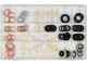 Olajleeresztő csavar-hoz alátét 120 db-os készlet 12x18 - 20x27 mm
